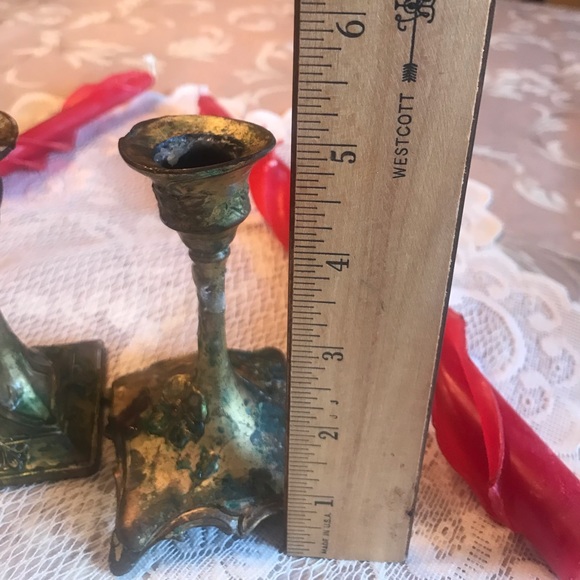 ART NOUVEAU CANDLE HOLDERS - Picture 9 of 16